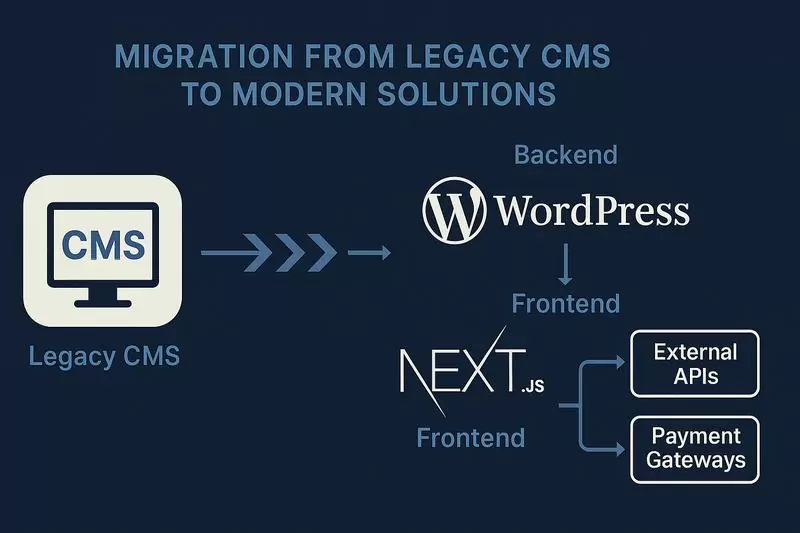 схема міграції зі старої CMS